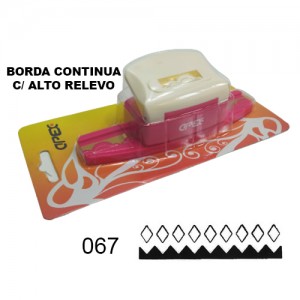 FURADOR BORDA CONTINUA EM ALTO RELEVO FURO: 067 FURADOR BORDA CONTINUA EM ALTO RELEVO FURO: 067