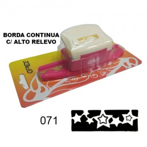 FURADOR BORDA CONTINUA EM ALTO RELEVO FURO: 071 FURADOR BORDA CONTINUA EM ALTO RELEVO FURO: 071