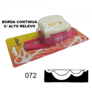 FURADOR BORDA CONTINUA EM ALTO RELEVO FURO: 072 FURADOR BORDA CONTINUA EM ALTO RELEVO FURO: 072