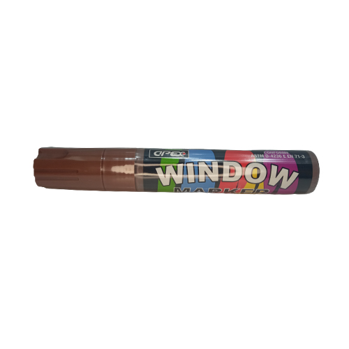 CANETA PARA VIDRO WINDOW MARKER COR: MARROM CANETA PARA VIDRO WINDOW MARKER COR: MARROM