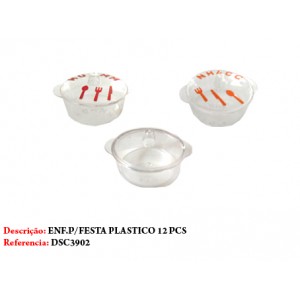 ENFEITE PARA FESTA PANELA PLASTICO 12PCS TRANSPARENTE ENFEITE PARA FESTA PANELA PLASTICO 12PCS TRANSPARENTE