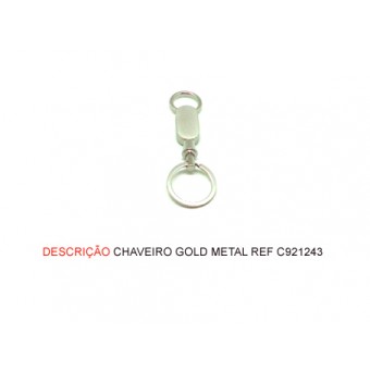 CHAVEIRO EM METAL. TAM:12.3x4.4x3CM