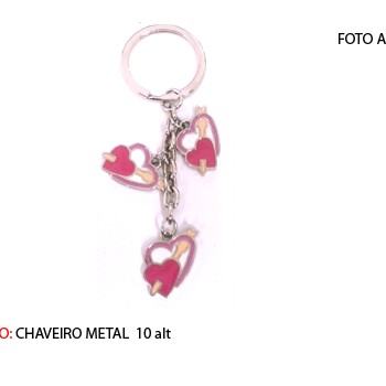 CHAVEIRO EM METAL. TAM:12x5x2CM