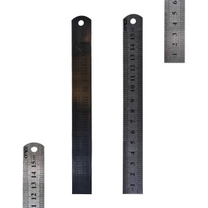 RÉGUA EM AÇO 15CM REF: 0715