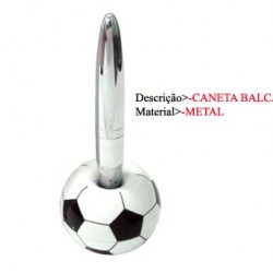 CANETA BALCÃO COM SUPORTE DE BOLA. TAM: 6.5X12.5X6.5CM