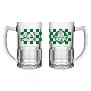 CANECA DE VIDRO PALMEIRAS 340ML REF: 119038 CANECA DE VIDRO PALMEIRAS 340ML REF: 119038