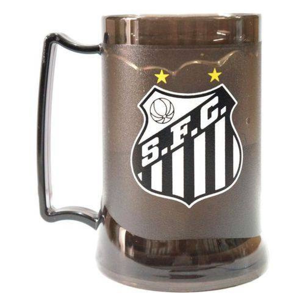 CANECA GEL MODELO SANTOS EM PLÁSTICO 400ML REF: 015003