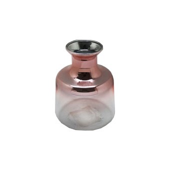 VASO ROSE GOLD EM VIDRO