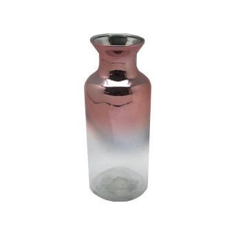 VASO ROSE GOLD EM VIDRO
