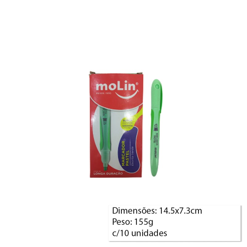 MARCA TEXTO VERDE C/10 REF: 9077