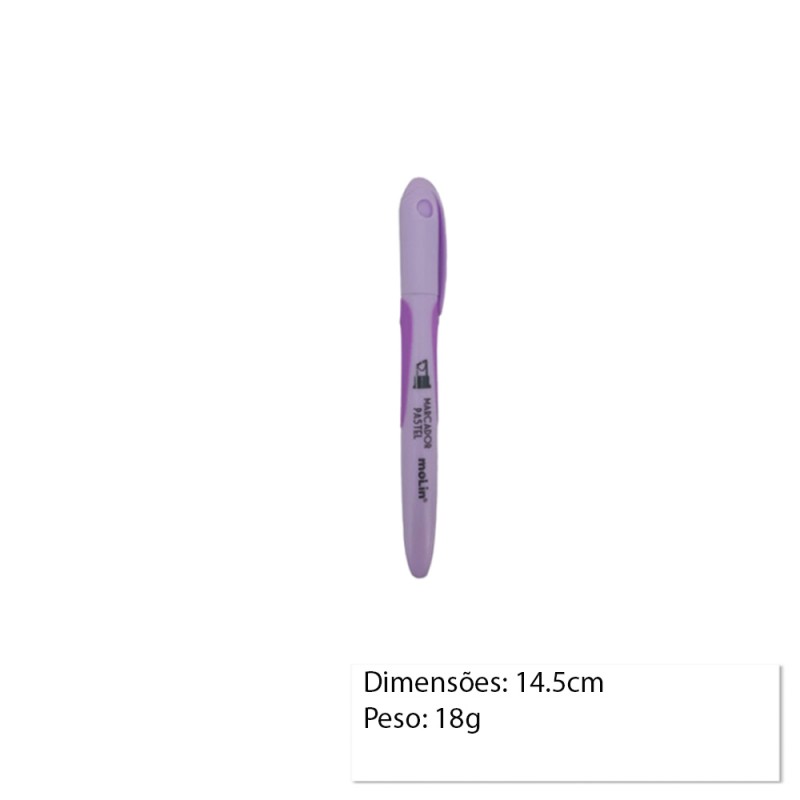 MARCA TEXTO COR: LILAS PASTEL UNIDADE REF: 9078