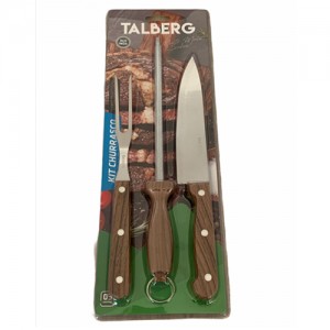 KIT CHURRASCO INOX 3PCS REF: 7880 KIT CHURRASCO INOX 3PCS REF: 7880