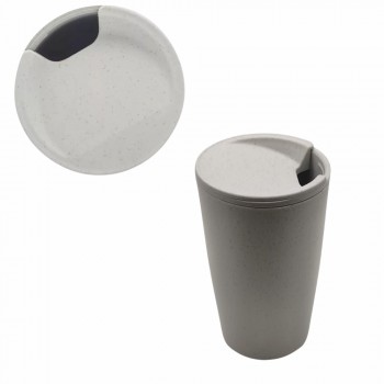 COPO DE VIAGEM PAREDE DUPLA EM BAMBU 500ML REF: 2689