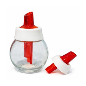 AÇUCAREIRO DE VIDRO VERMELHO 180ML REF: 5111 AÇUCAREIRO DE VIDRO VERMELHO 180ML REF: 5111