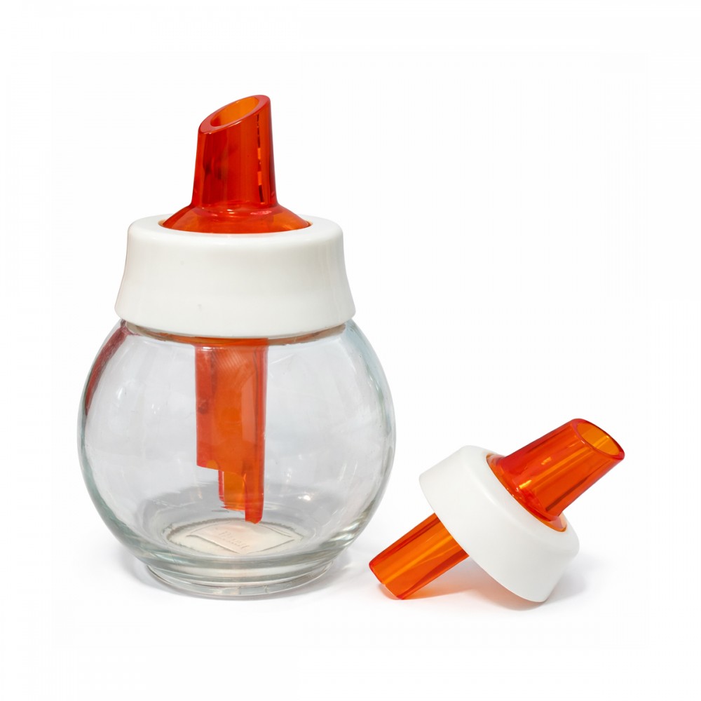 AÇUCAREIRO DE VIDRO LARANJA 180ML REF: 5112