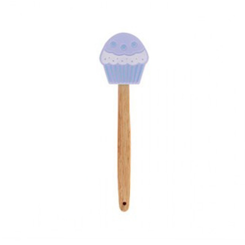 ESPÁTULA COM PONTA DE CUPCAKE EM SILICONE AZUL REF: CA09594