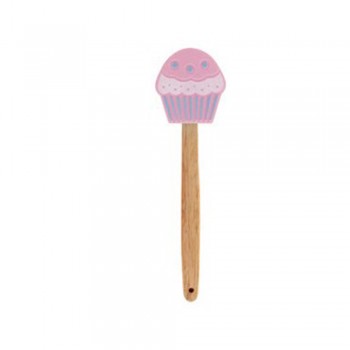 ESPÁTULA COM PONTA DE CUPCAKE EM SILICONE ROSA REF: CA09594 ESPÁTULA COM PONTA DE CUPCAKE EM SILICONE ROSA REF: CA09594