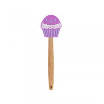 ESPÁTULA COM PONTA DE CUPCAKE EM SILICONE ROXO REF: CA09594 ESPÁTULA COM PONTA DE CUPCAKE EM SILICONE ROXO REF: CA09594