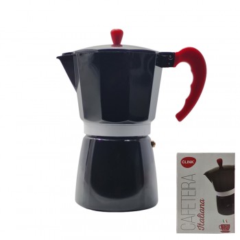 CAFETEIRA ITALIANA PARA 12 XÍCARAS EM ALUMÍNIO  REF: CK2550