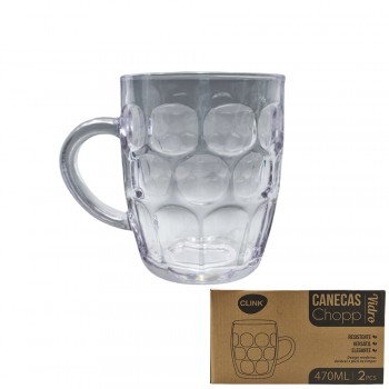 CONJUNTO 2 CANECAS CHOPP 400ML REF: CK2938 CONJUNTO 2 CANECAS CHOPP 400ML REF: CK2938