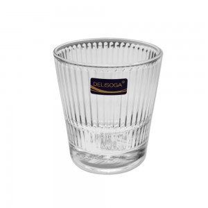 KIT 6 COPOS DE VIDRO CANELADOS EM VIDRO 255ML REF: CK6907 KIT 6 COPOS DE VIDRO CANELADOS EM VIDRO 255ML REF: CK6907