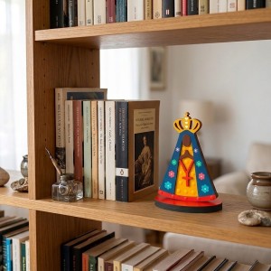 ENFEITE DECORATIVO DE MESA MODELO NOSSA SENHORA DE MADEIRA REF: 000604 ENFEITE DECORATIVO DE MESA MODELO NOSSA SENHORA DE MADEIRA REF: 000604