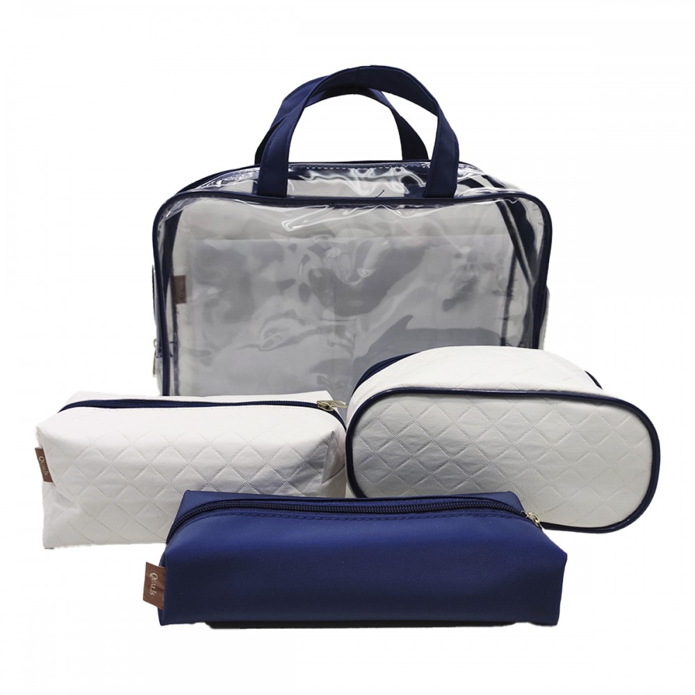 KIT NECESSAIRE ORGANIZADOR 4 PEÇAS REF: NN2117