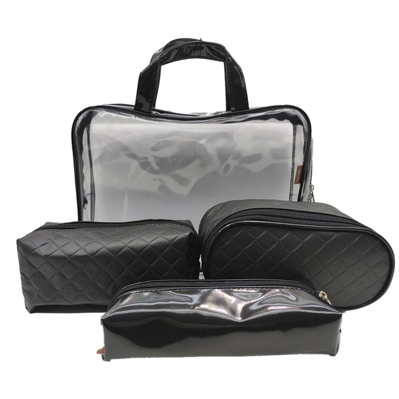 KIT NECESSAIRE ORGANIZADOR 4 PEÇAS REF: NN2117 KIT NECESSAIRE ORGANIZADOR 4 PEÇAS REF: NN2117