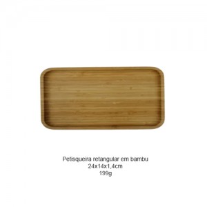 PETISQUEIRA RETANGULAR EM BAMBU REF: D0816 PETISQUEIRA RETANGULAR EM BAMBU REF: D0816