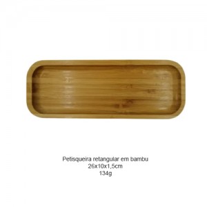 PETISQUEIRA RETANGULAR EM BAMBU REF: D0817 PETISQUEIRA RETANGULAR EM BAMBU REF: D0817
