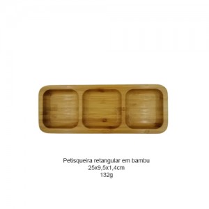 PETISQUEIRA RETANGULAR EM BAMBU REF: D0829 PETISQUEIRA RETANGULAR EM BAMBU REF: D0829