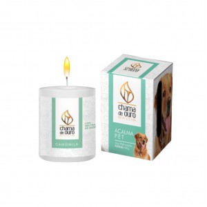 VELA PERFUMADA ACALMA PET COM NEUTRALIZADOR DE ODOR 60GR CAMOMILA VELA PERFUMADA ACALMA PET COM NEUTRALIZADOR DE ODOR 60GR CAMOMILA