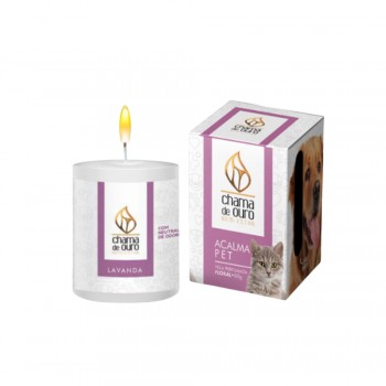 VELA PERFUMADA ACALMA PET COM NEUTRALIZADOR DE ODOR 60GR LAVANDA