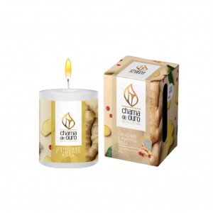 VELA PERFUMADA GENGIBRE E PIMENTA ROSA  REF: U60GE