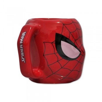 CANECA 3D MODELO HOMEM ARANHA EM CERÂMICA 400ML REF: 10023265