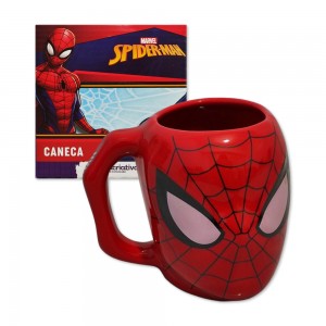 CANECA 3D MODELO HOMEM ARANHA EM CERÂMICA 400ML REF: 10023265 CANECA 3D MODELO HOMEM ARANHA EM CERÂMICA 400ML REF: 10023265
