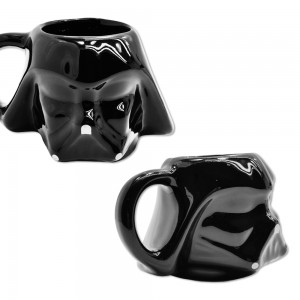 CANECA 3D MODELO DARTH VADER EM PORCELANA 500ML REF: 10023509 