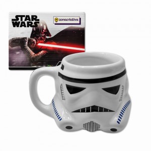 CANECA 3D MODELO STORMTROOPER EM PORCELANA 500ML REF: 10023510