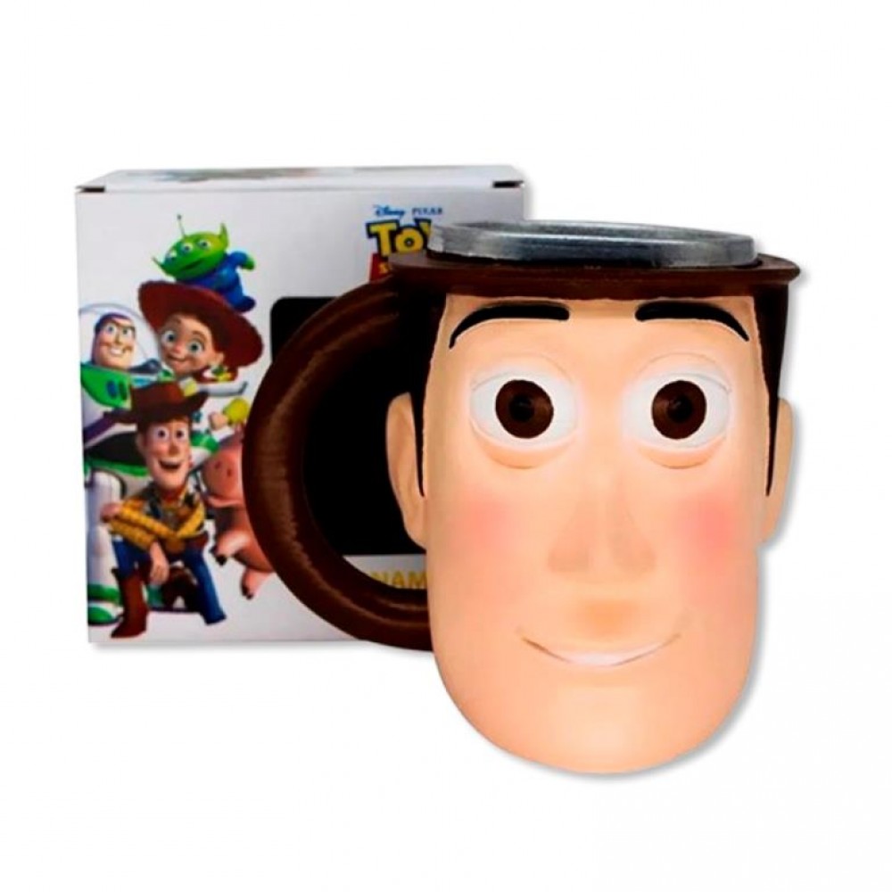 CANECA 3D MODELO WOODY EM RESINA 250ML REF: 10024221