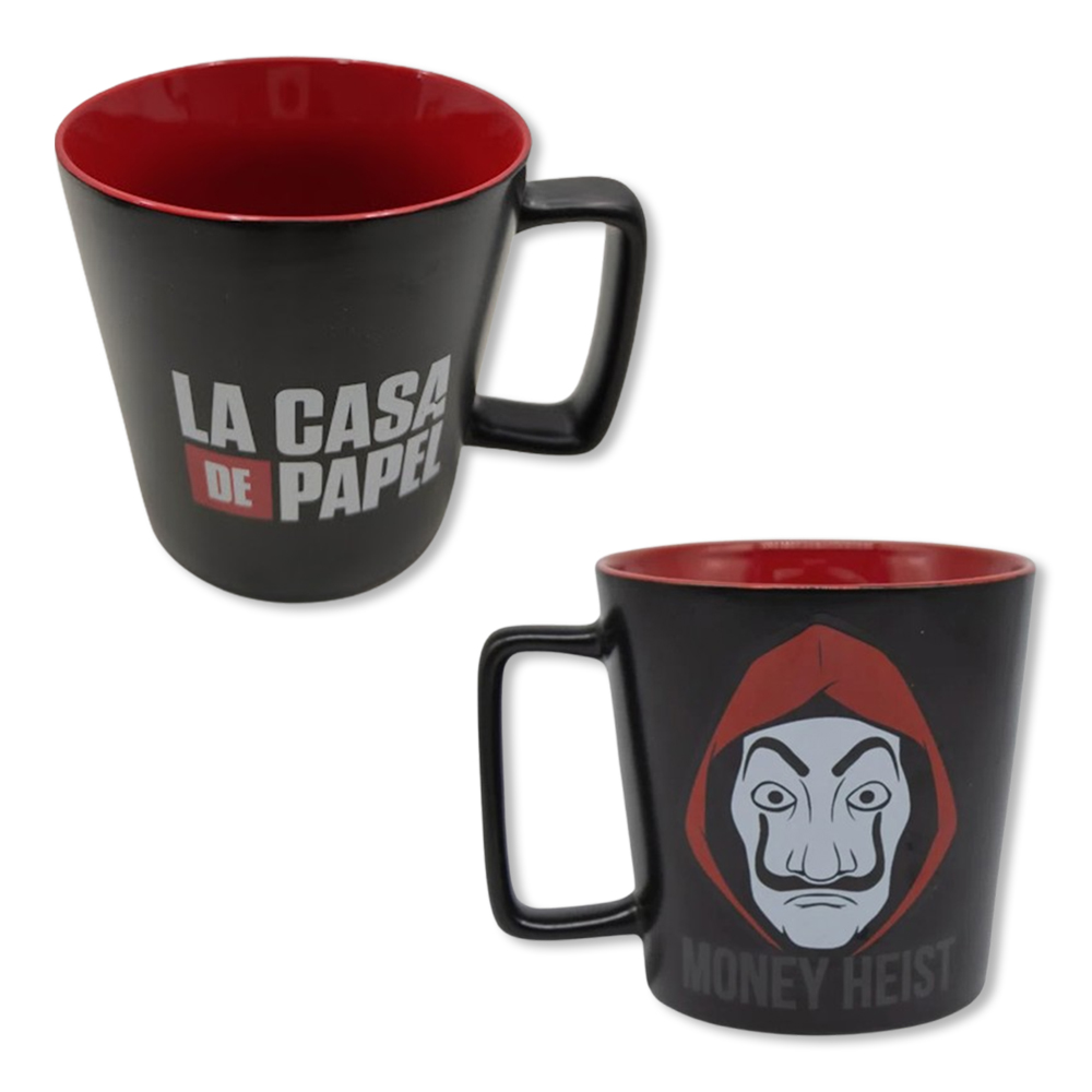 CANECA BUCK LA CASA DE PAPEL EM CERÂMICA 400ML REF: 10024237