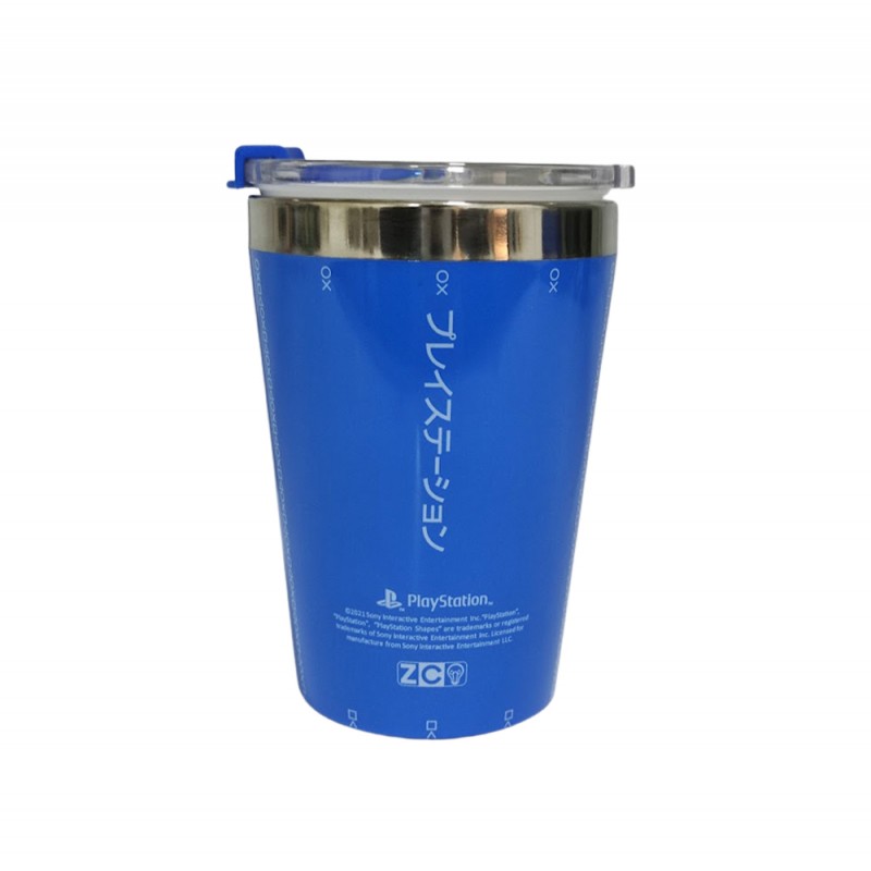 COPO DE VIAGEM MODELO PLAYSTATION 300ML EM INOX  REF: 10024261