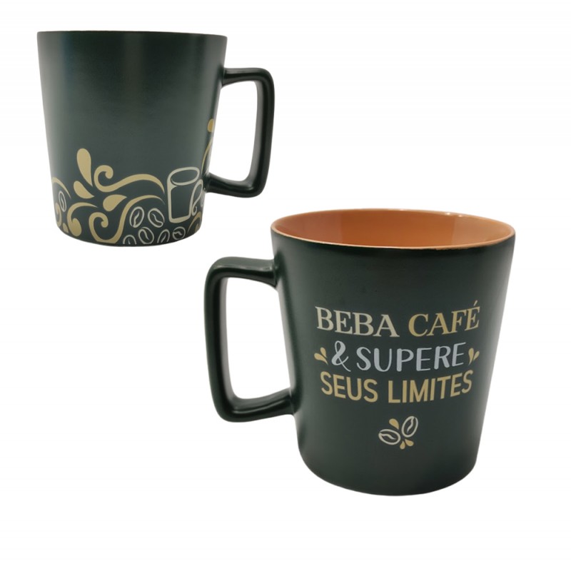 CANECA BUCK MODELO SUPERE LIMITES 400ML EM CERÂMICA  REF: 10024290