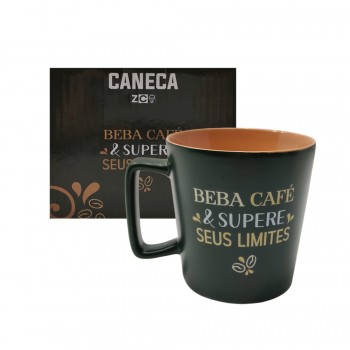 CANECA BUCK MODELO SUPERE LIMITES 400ML EM CERÂMICA  REF: 10024290