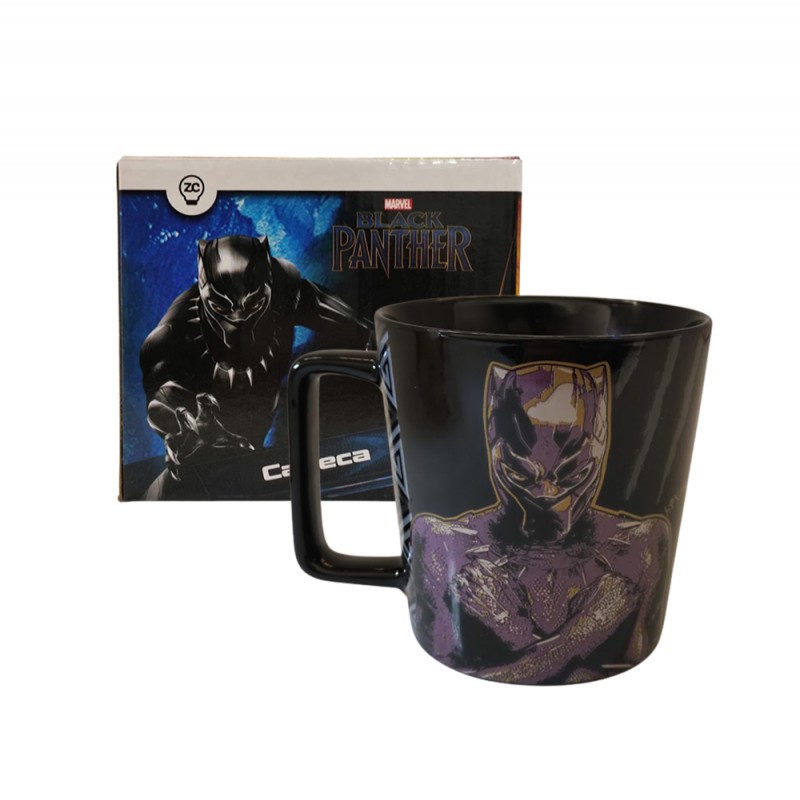CANECA BUCK EM CERÂMICA PANTERA NEGRA 400ML  REF: 10024291