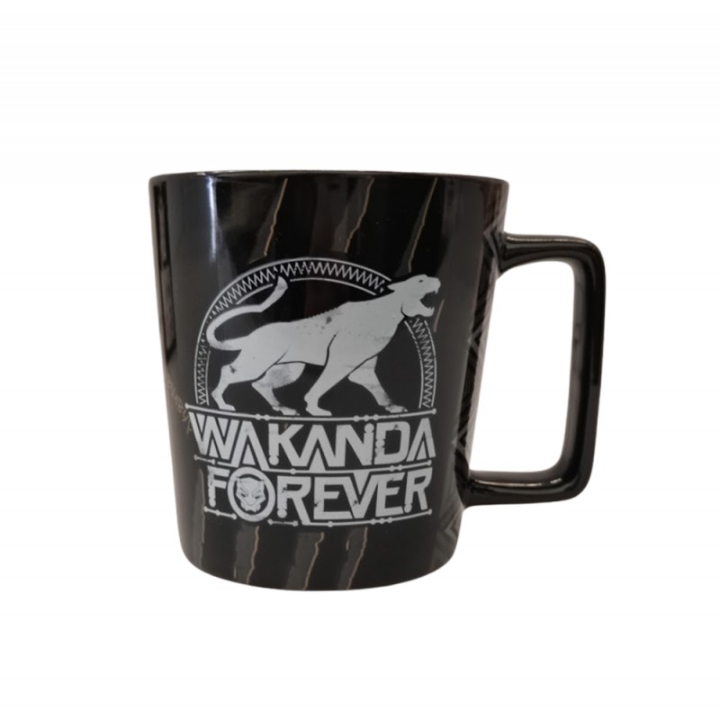 CANECA BUCK EM CERÂMICA PANTERA NEGRA 400ML  REF: 10024291