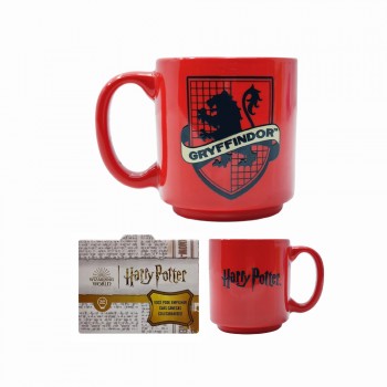 CANECA MINI TINA MODELO GRYFFINDOR EM CERÂMICA 100ML REF: 10024384 CANECA MINI TINA MODELO GRYFFINDOR EM CERÂMICA 100ML REF: 10024384