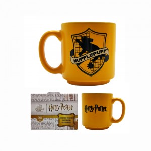 CANECA MINI TINA MODELO HUFFLEPUFF EM CERÂMICA 100ML REF: 10024385 CANECA MINI TINA MODELO HUFFLEPUFF EM CERÂMICA 100ML REF: 10024385