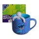 CANECA COM INFUSOR MODELO STITCH RELAX EM CERÂMICA 350ML REF: 10024444