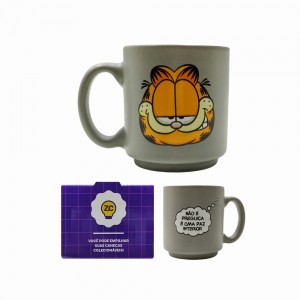 CANECA MINI TINA MODELO GARFIELD EM CERÂMICA 100ML REF: 10024471 CANECA MINI TINA MODELO GARFIELD EM CERÂMICA 100ML REF: 10024471