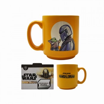 CANECA MINI TINA MODELO MANDALORIAN EM CERÂMICA 100ML REF: 10024496